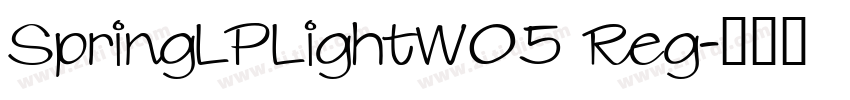SpringLPLightW05 Reg字体转换